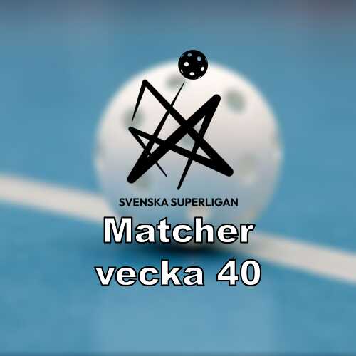 Vecka 40 i ssl herrar omgang 4 med sju matcher