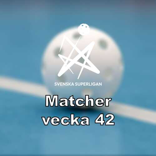 Vecka 42 i ssl herrar omgang 6 med pixbo storvreta i fokus