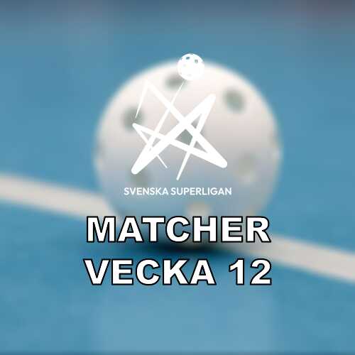 Vecka 12 i ssl herrar kvartsfinalerna startar med falun pixbo och dubbla moten direkt